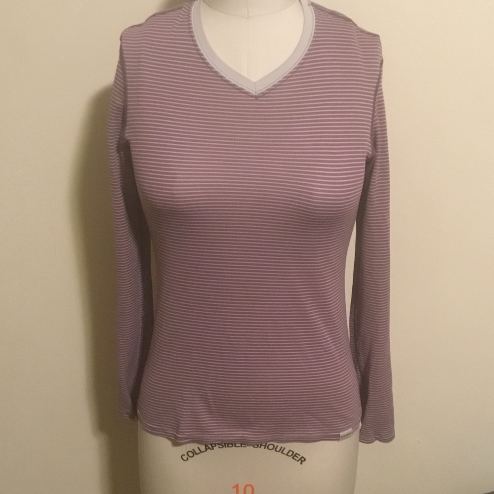 Patagonia capliene long sleeve v neck tee
